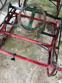 Horse Drawn Double Sled. Farm Implement 
