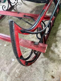 Horse Drawn Double Sled. Farm Implement 