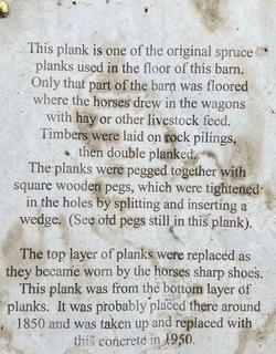 18’ x 18"W x 12' x 2" Thick Spruce Plank 
