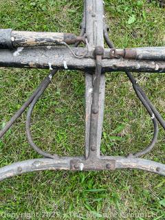 Antique Wooden Horse(s) Drawn Wagon Tongue
