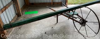Antique Sears & Roebuck Double Hopper Wheelbarrow Grass Seeder