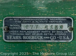 Antique Sears & Roebuck Double Hopper Wheelbarrow Grass Seeder