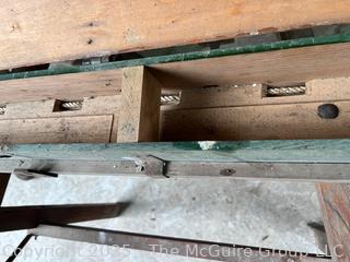 Antique Sears & Roebuck Double Hopper Wheelbarrow Grass Seeder