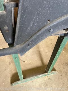 Corn Stalk Cutter for Making Silage. Montgomery Ward & Co. with BANNER Branding 