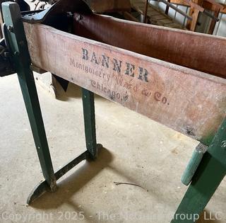 Corn Stalk Cutter for Making Silage. Montgomery Ward & Co. with BANNER Branding 