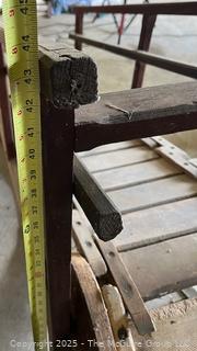 Antique Wooden Goat Treadmill for Powering Belt Driven Farm Implements