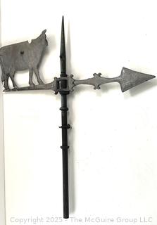 Antique Roof-Top Wind Vane w/ Dairy Theme