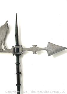 Antique Roof-Top Wind Vane w/ Dairy Theme