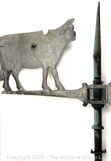 Antique Roof-Top Wind Vane w/ Dairy Theme