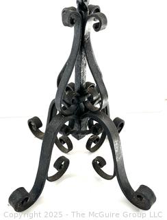 Twisted Iron Fireplace Tool Stand. Measures 35"T 