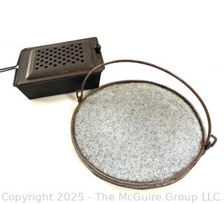 Soapstone Hot Plate and Chestnut Roaster