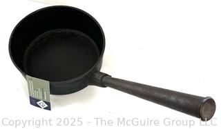 Cast Iron Frying Pan (#3) and Long Handled Pot 