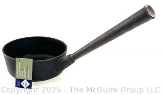 Cast Iron Frying Pan (#3) and Long Handled Pot 