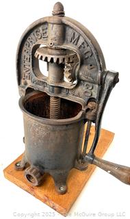 Hand Cranked Enterprise Brand Sausage Press