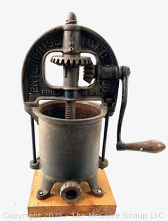 Hand Cranked Enterprise Brand Sausage Press