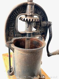 Hand Cranked Enterprise Brand Sausage Press