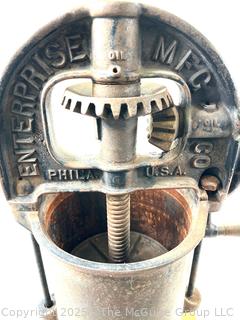 Hand Cranked Enterprise Brand Sausage Press