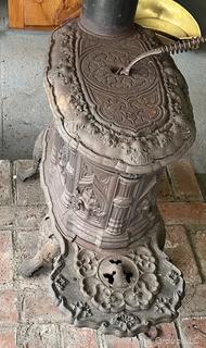Cast Iron Parlor Stove circa 1850's Troy NY