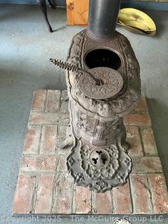 Cast Iron Parlor Stove circa 1850's Troy NY