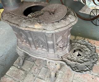 Cast Iron Parlor Stove circa 1850's Troy NY