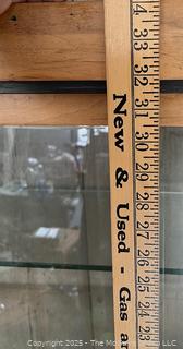 3 Shelf Display Cabinet w/ Front Sliding Glass Doors.  Measures ___ x ___ X ____ 