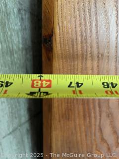 Chestnut Corner Cupboard.  Measures 48"W at Front, 75" Tall, 27" Deep at Center and 36" Each Side at Back