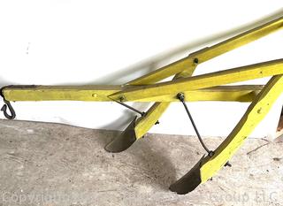 Antique Horse-Drawn 2 Row Furrowing Plow