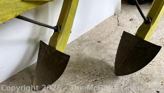 Antique Horse-Drawn 2 Row Furrowing Plow