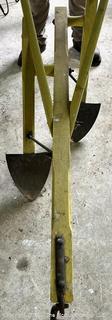 Antique Horse-Drawn 2 Row Furrowing Plow