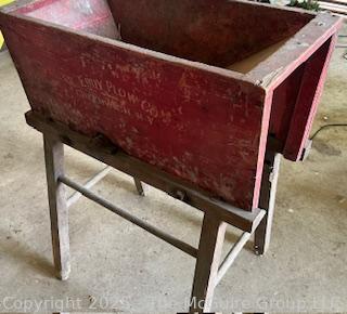 Eddy Plow Co. Greenwich NY Root Cutter for Cattle Feed. Original Paint and Stenciling. 
