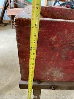 Eddy Plow Co. Greenwich NY Root Cutter for Cattle Feed. Original Paint and Stenciling. 