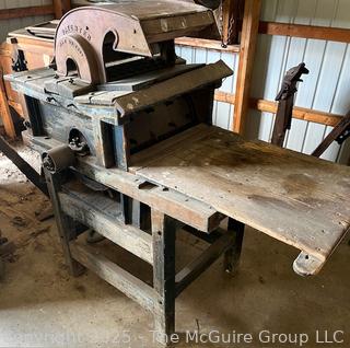 Belt-Powered Grain Thresher Made by Farmers' Manufacturing Company Ohio Circa 1900