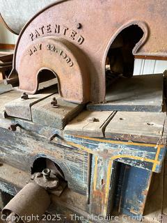 Belt-Powered Grain Thresher Made by Farmers' Manufacturing Company Ohio Circa 1900