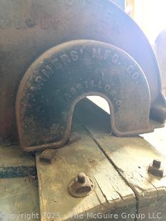 Belt-Powered Grain Thresher Made by Farmers' Manufacturing Company Ohio Circa 1900
