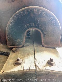 Belt-Powered Grain Thresher Made by Farmers' Manufacturing Company Ohio Circa 1900