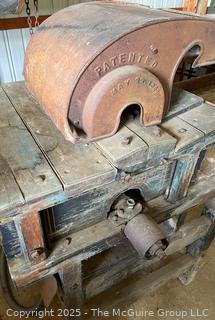 Belt-Powered Grain Thresher Made by Farmers' Manufacturing Company Ohio Circa 1900