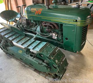 Oliver Model HG Cletrac Crawler Tractor. Mfg. by Cleveland Tractor Co. 1944-51.  Powered by 4-C Hercules Engine Offering 22HP at Drawbar and 25HP at the Belt 