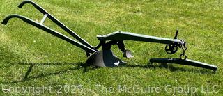 Circa 1875 Wood Beam Horse-Drawn Plow Made by LeRoy Plow Co in LeRoy NY