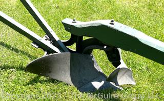 Circa 1875 Wood Beam Horse-Drawn Plow Made by LeRoy Plow Co in LeRoy NY