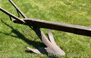 Wooden Beam Plow Made by The LeRoy Plow Co. LeRoy NY