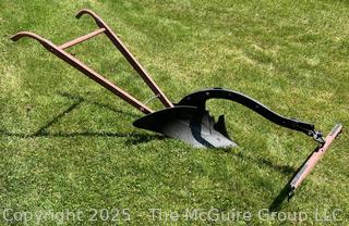 Horse-Drawn Steel Plow Made by H H Lovejoy Co. Cambridge NY