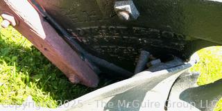 Horse-Drawn Steel Plow Made by H H Lovejoy Co. Cambridge NY