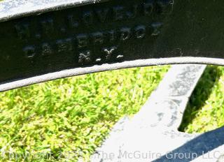 1870's Horse Drawn Plow Made by the H H Lovejoy Plow Company Cambridge NY 