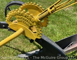 Horse Drawn Single Bottom Plow w/ "The Winner Truck" Attachment to Control Plowing Depth.  C.R. Lewis Cortland NY 1907 