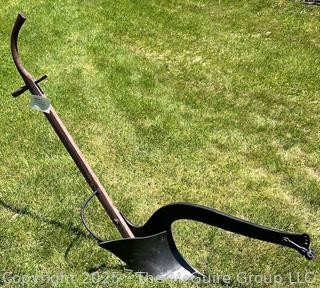 Circa 1855 Unusual Single Handled Plow Made by The Eddy Plow Works of Union Village (Later Renamed Greenwich) NY