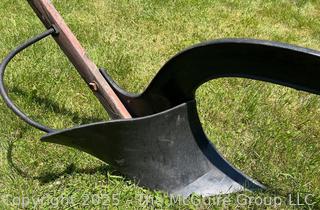 Circa 1855 Unusual Single Handled Plow Made by The Eddy Plow Works of Union Village (Later Renamed Greenwich) NY