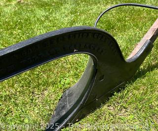 Circa 1855 Unusual Single Handled Plow Made by The Eddy Plow Works of Union Village (Later Renamed Greenwich) NY
