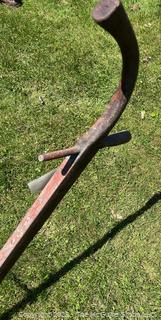 Circa 1855 Unusual Single Handled Plow Made by The Eddy Plow Works of Union Village (Later Renamed Greenwich) NY