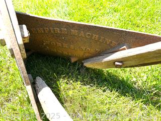 1830 Horse Drawn Plow Made by Empire Machine Company Cambridge NY. Later was Renamed the H H Lovejoy Plow Co.  