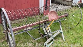 Horse Pulled Dump Rake